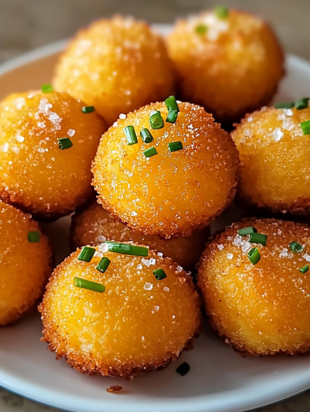 A plate of corn bread with green onions on top.
