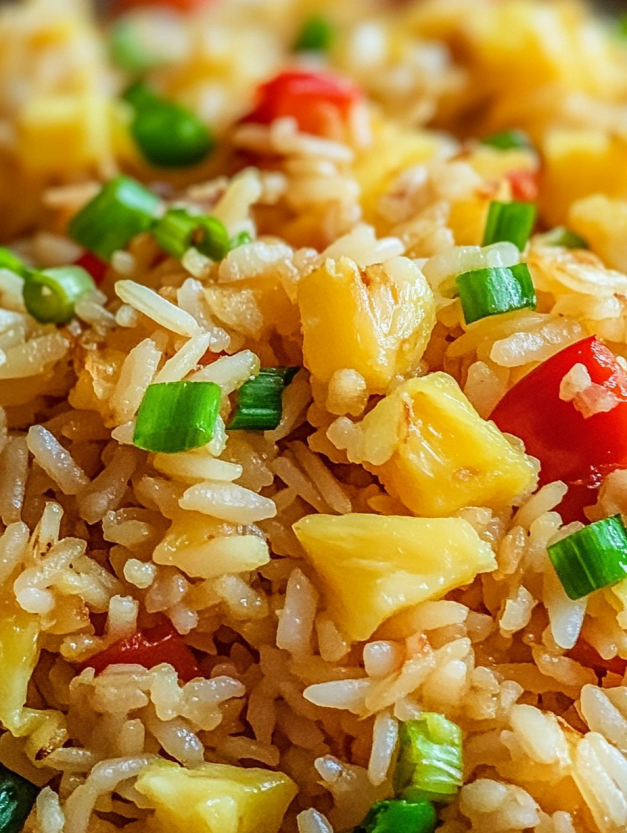 A close up of a plate of pineapple fried rice.