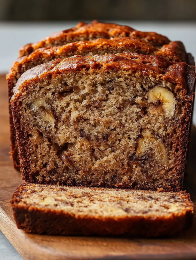 A slice of banana bread.
