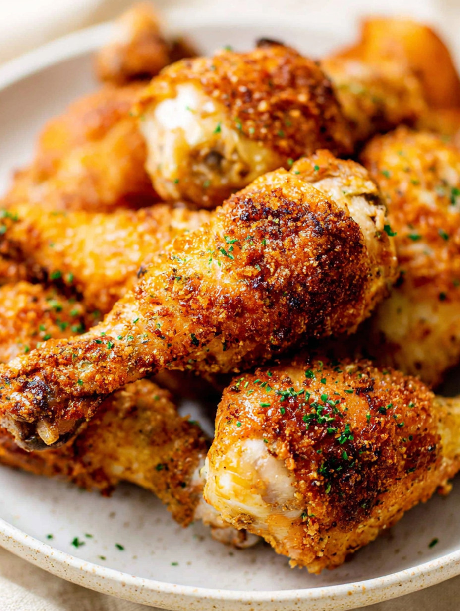 Extra crispy air fryer drumsticks.