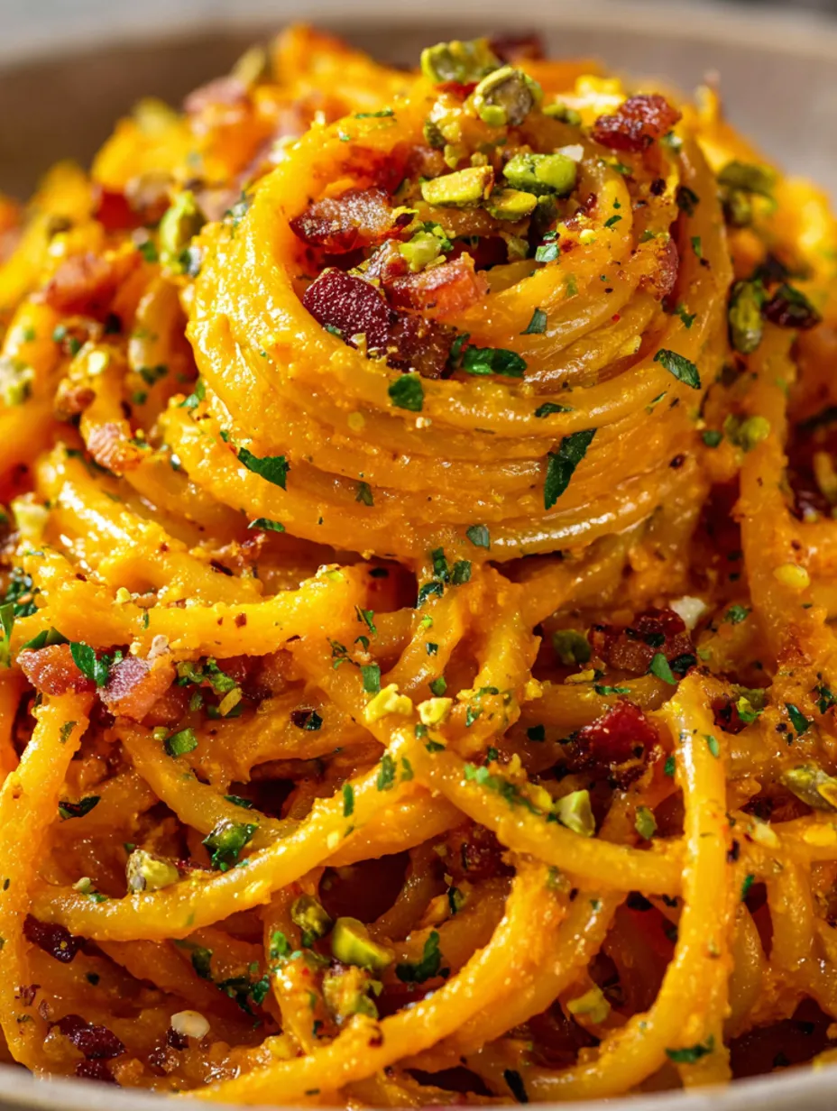 A creamy harissa pasta dish.