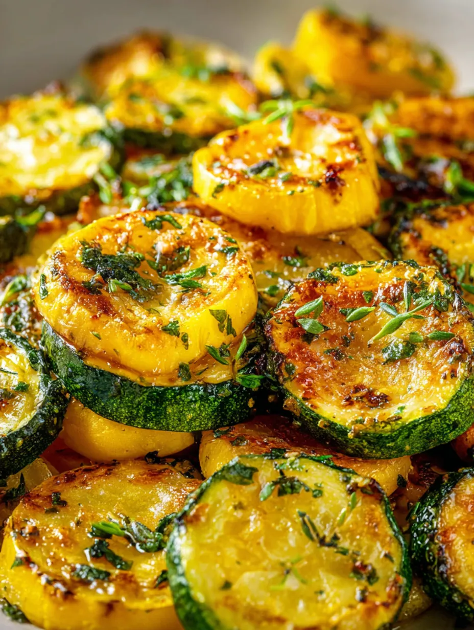 Roasted zucchini and squash.