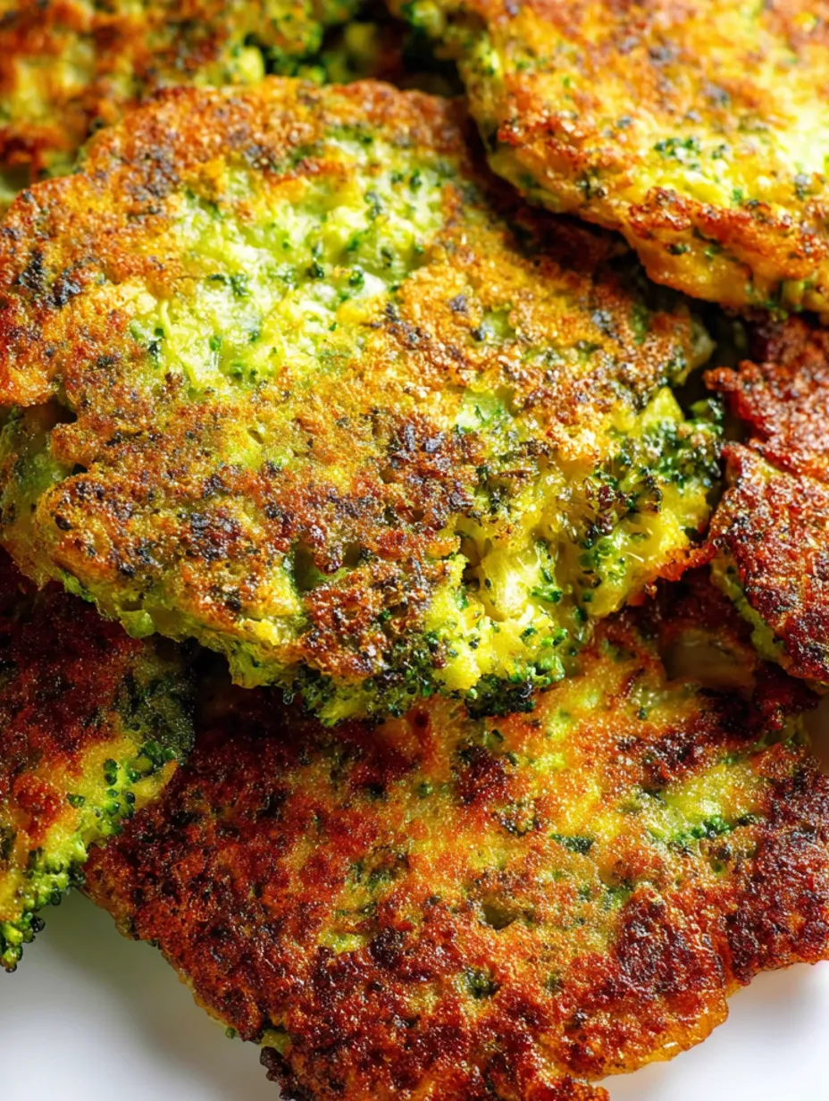 A plate of broccoli fritters.