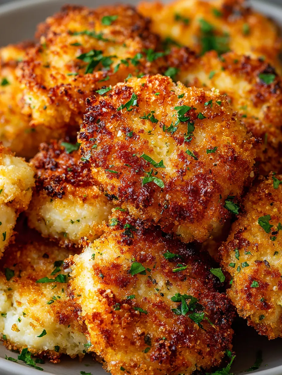 Crispy cauliflower pancakes.