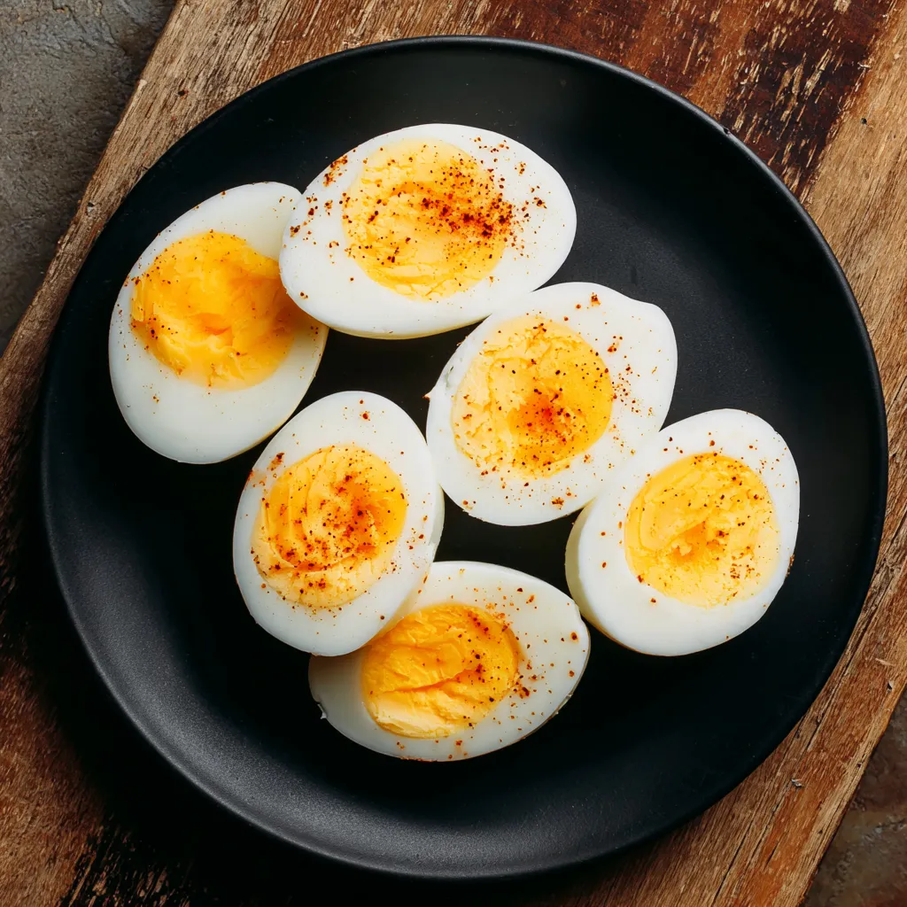 Hard boiled eggs in the oven.