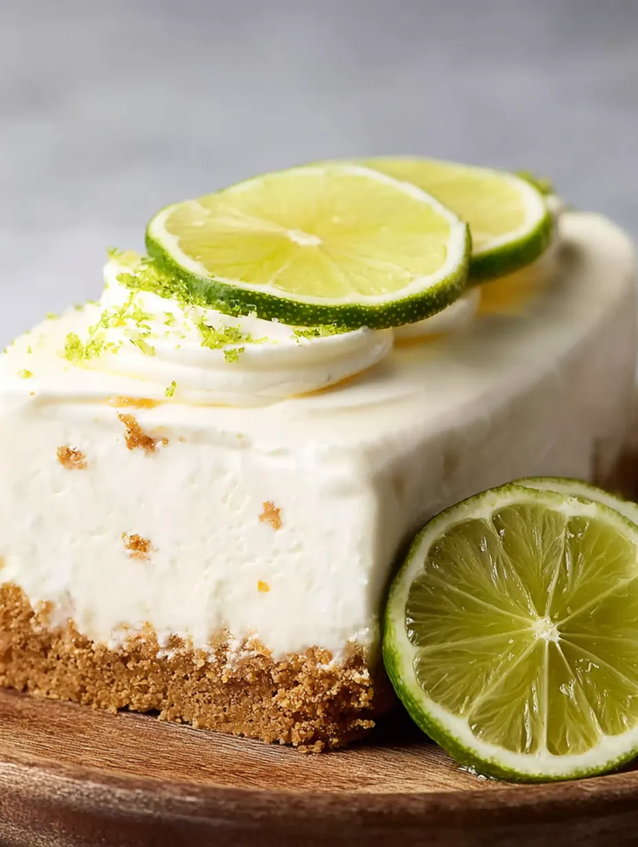 A slice of cake with a wedge of lime on top.