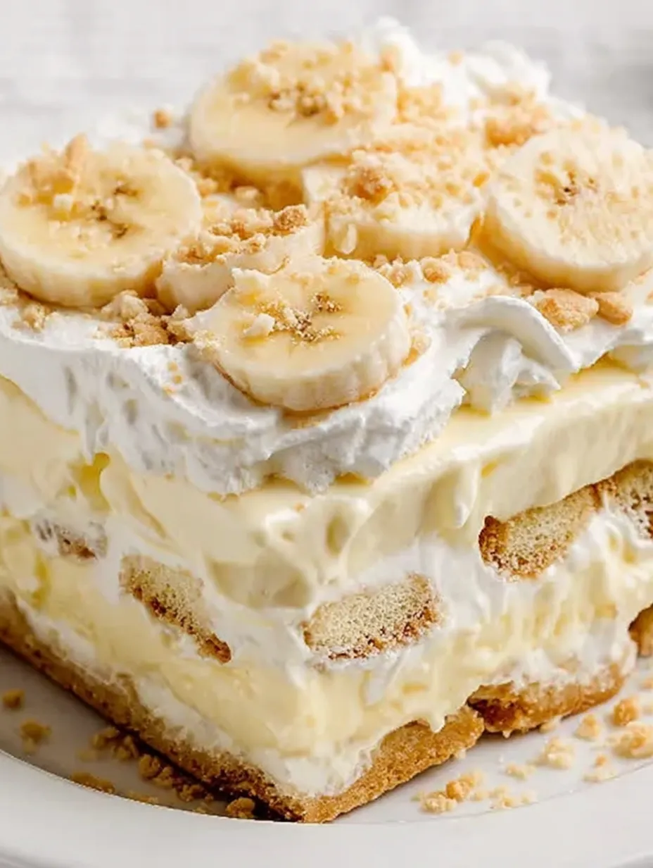 A slice of Banana Cream Lush.