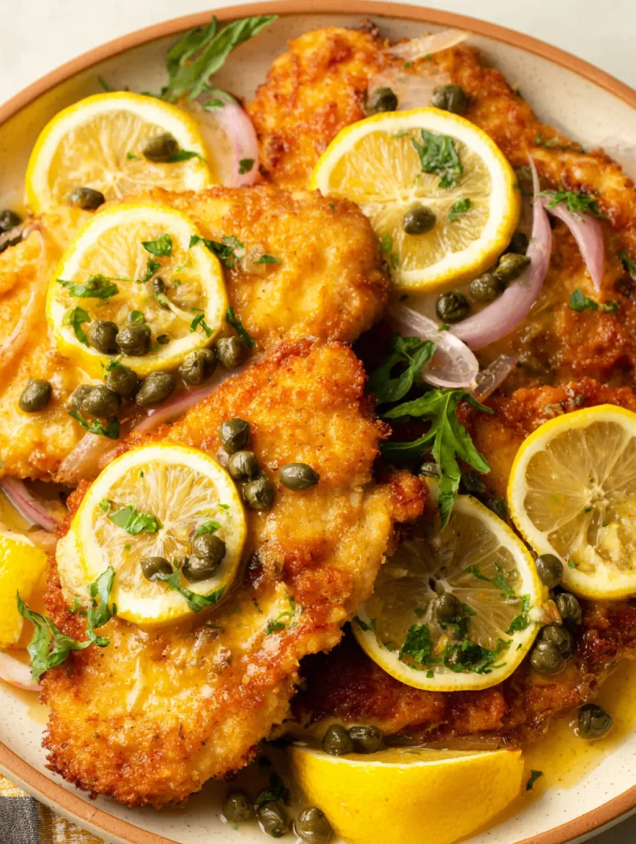 Sheet-Pan Chicken Piccata with Lemon and Capers.