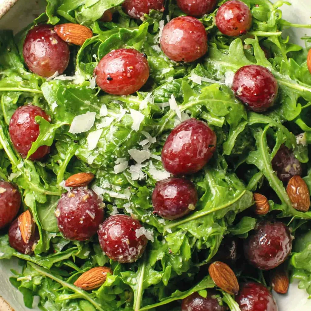 Arugula salad with lemon vinaigrette.