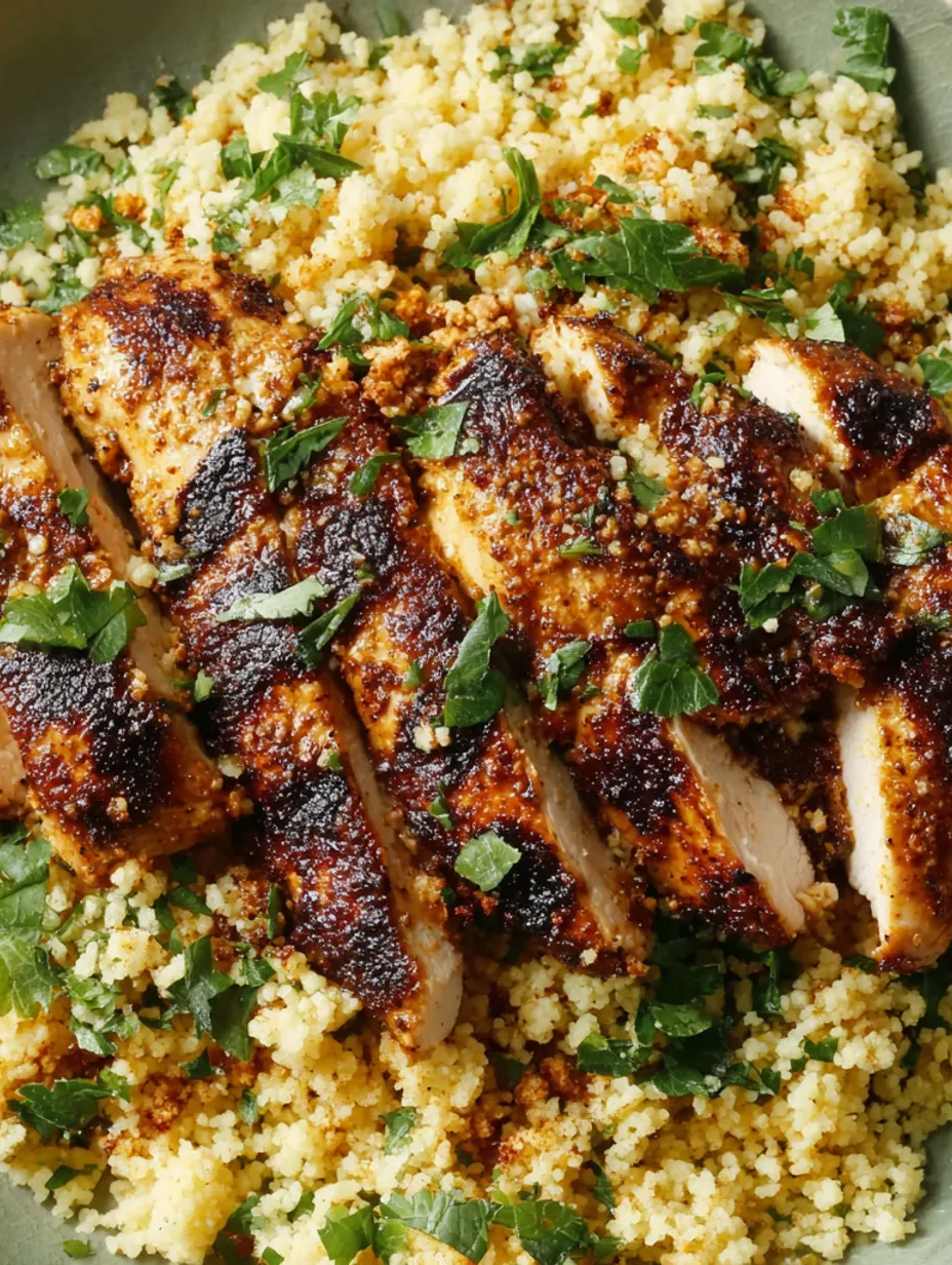 Grilled Moroccan Chicken.