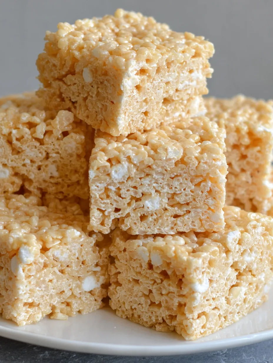 A stack of Rice Krispie treats.