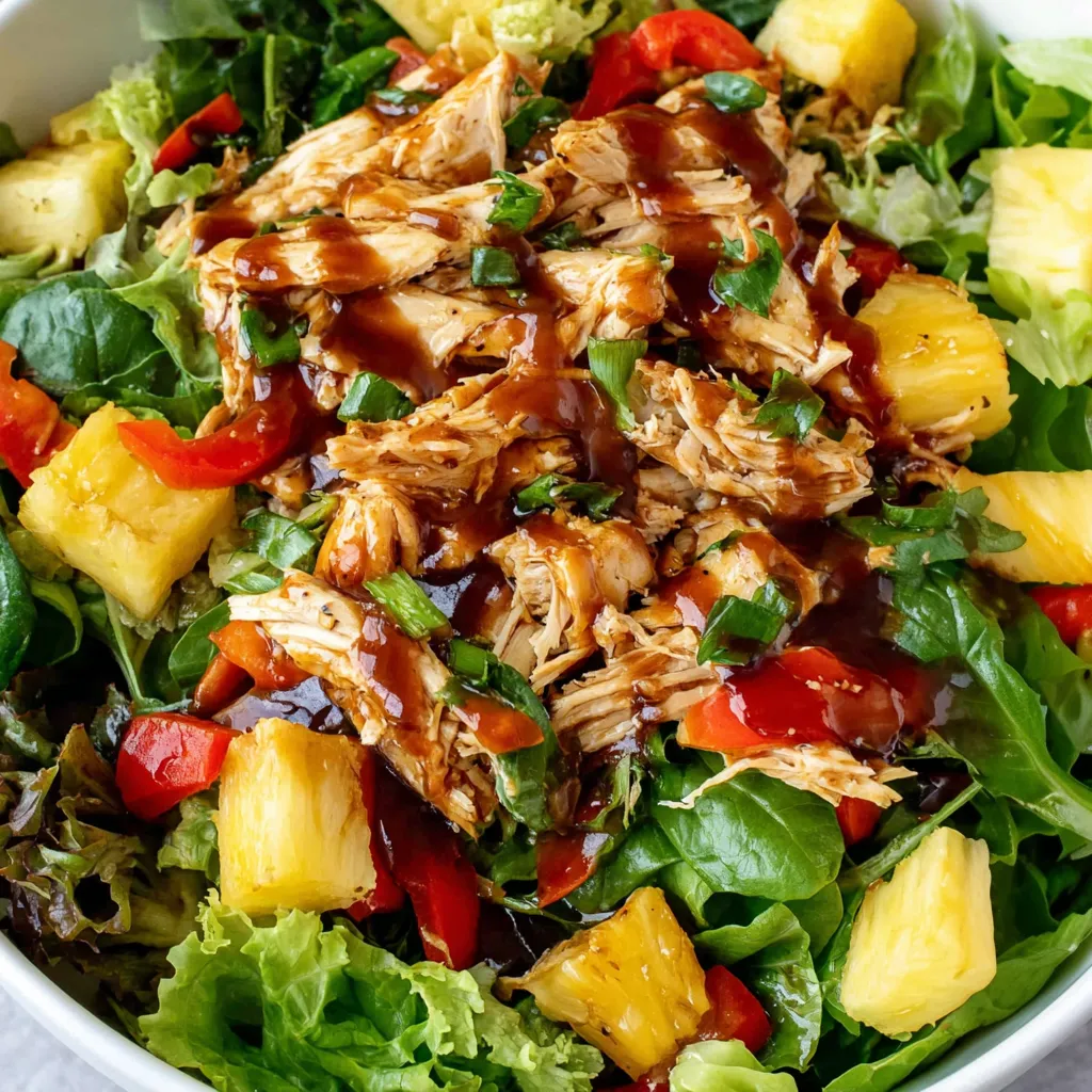 A bowl of Hawaiian chicken salad.