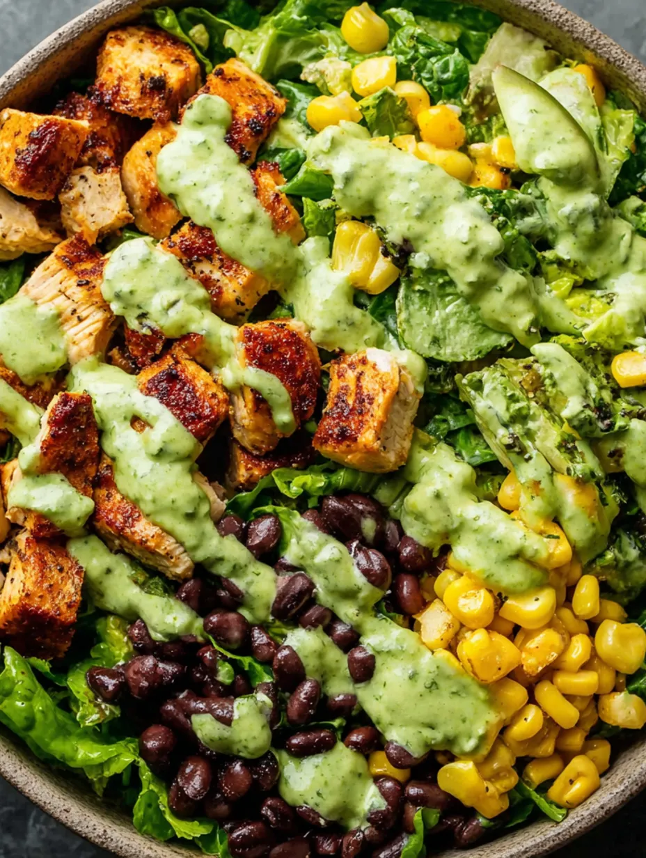 A bowl of southwest chicken salad.