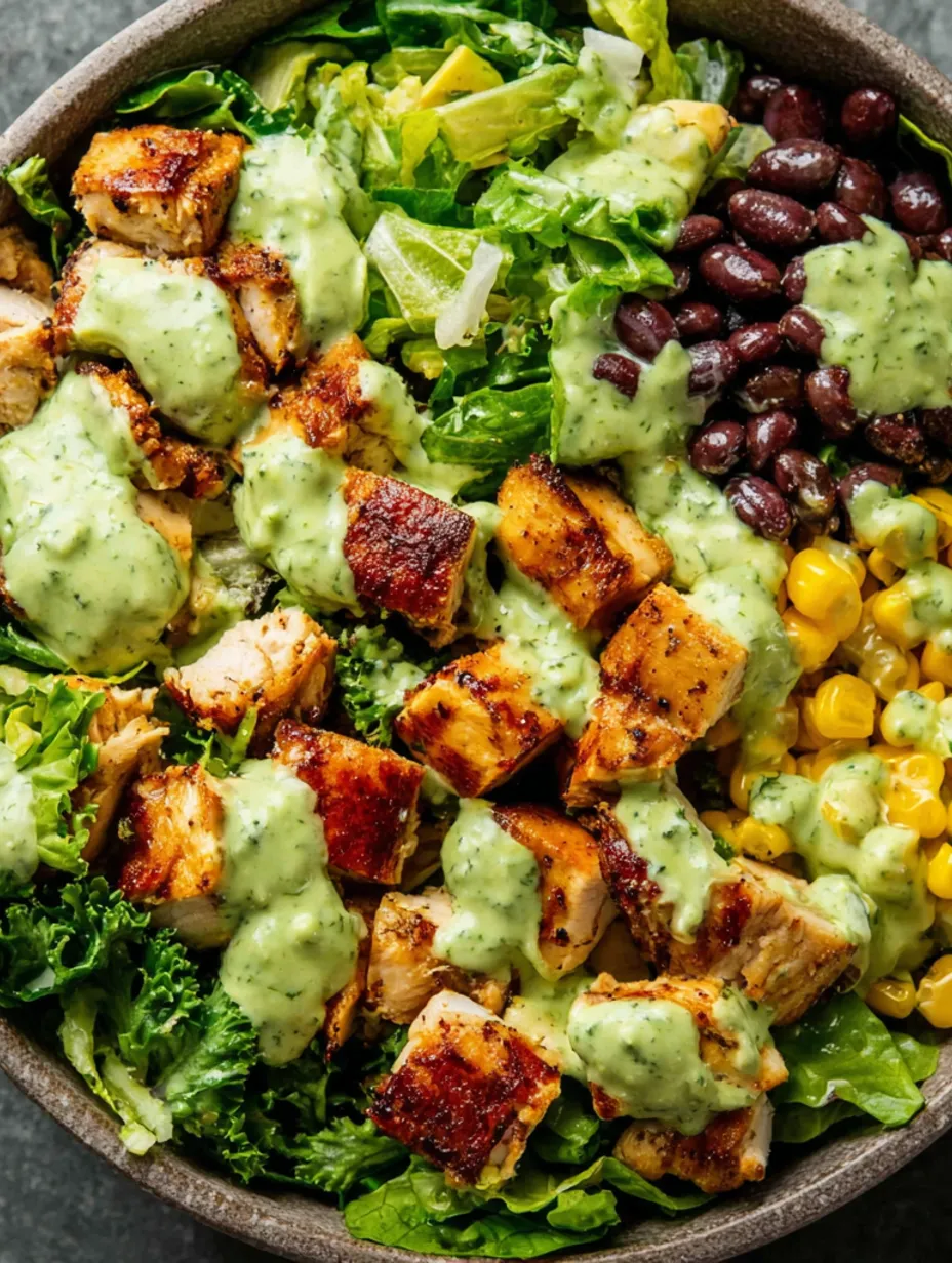 A bowl of southwest chicken salad.