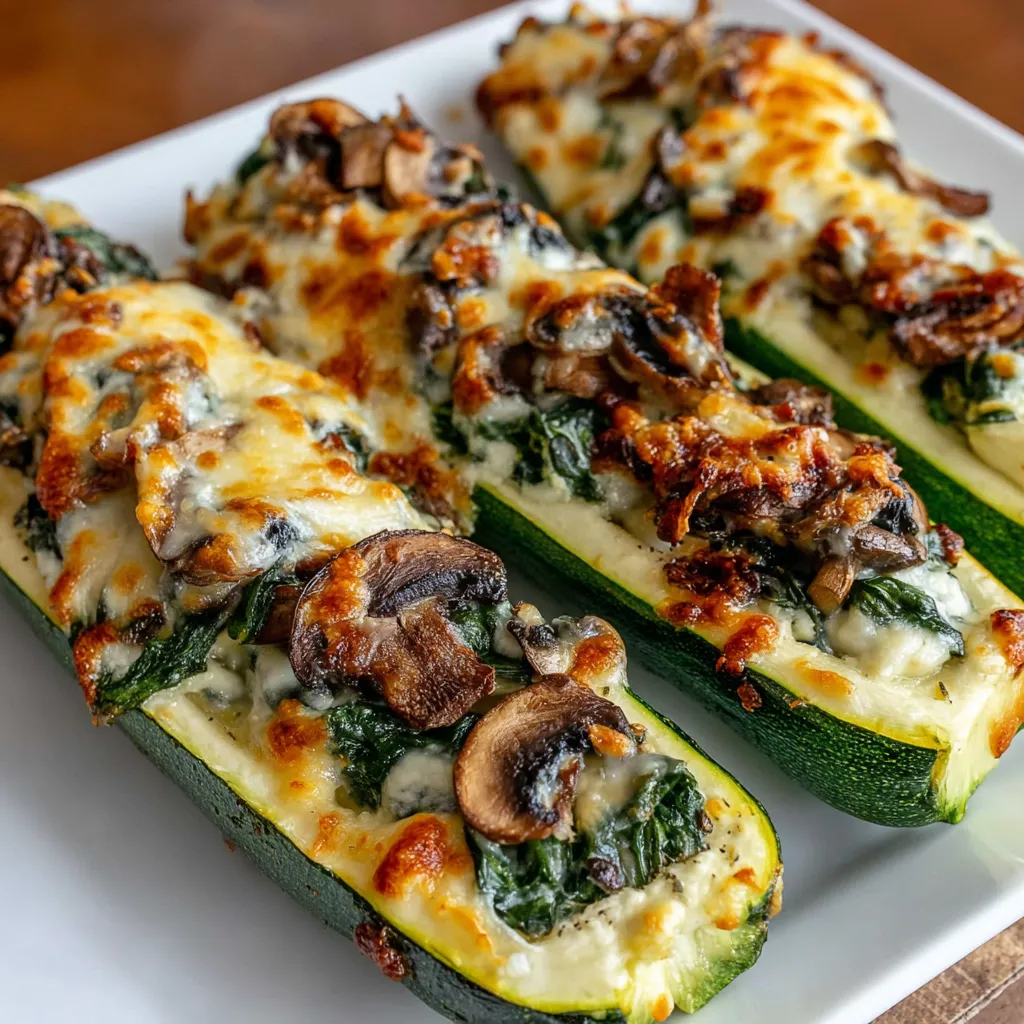 A plate of food with mushrooms and spinach.