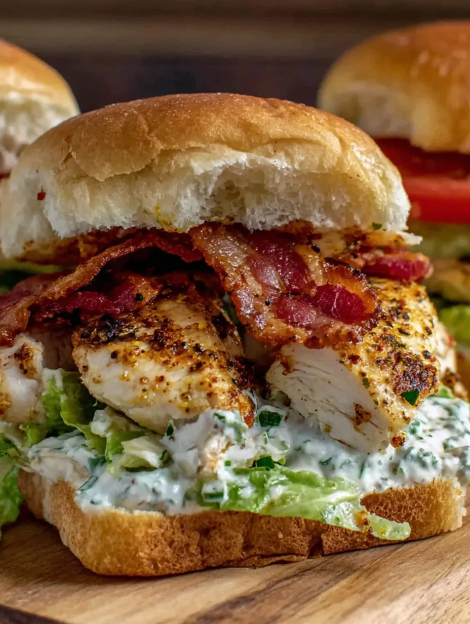 A chopped chicken bacon ranch sandwich.