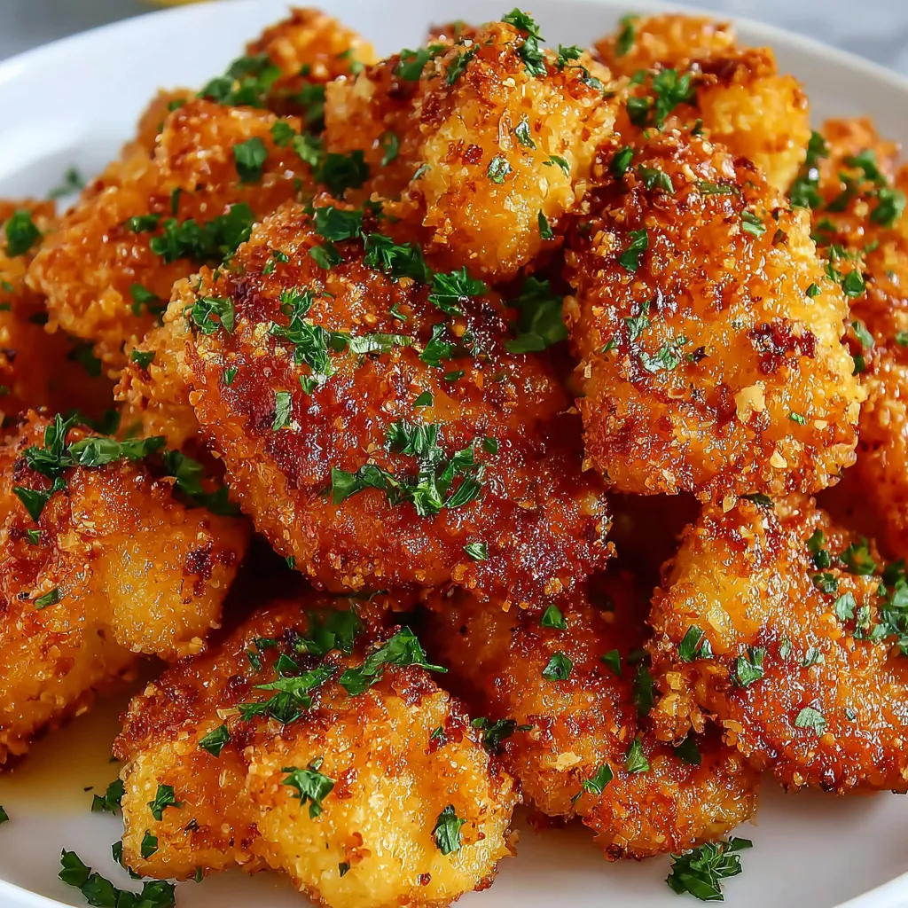 A plate of crispy butter chicken.
