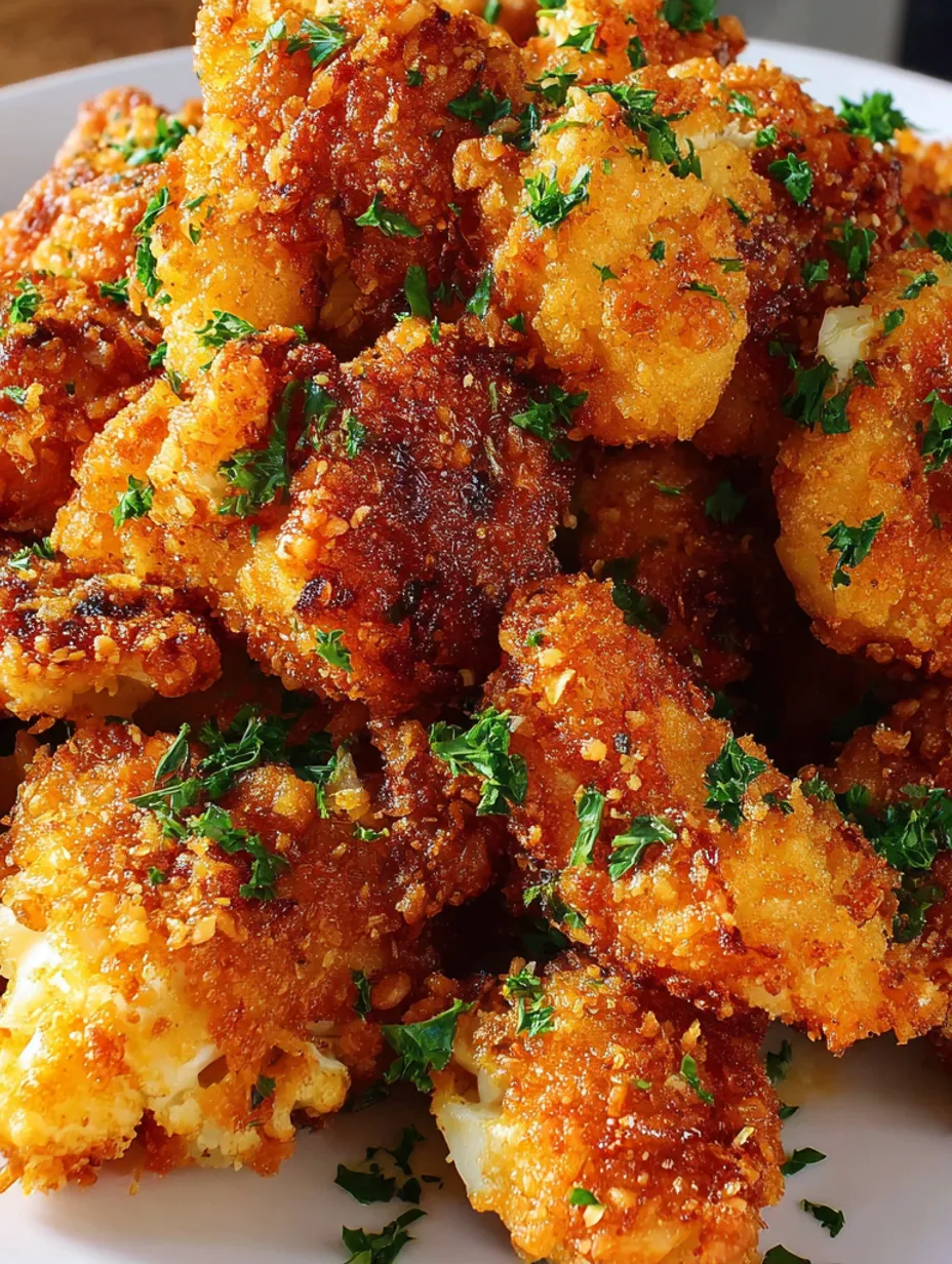 Crispy butter chicken with herbs.