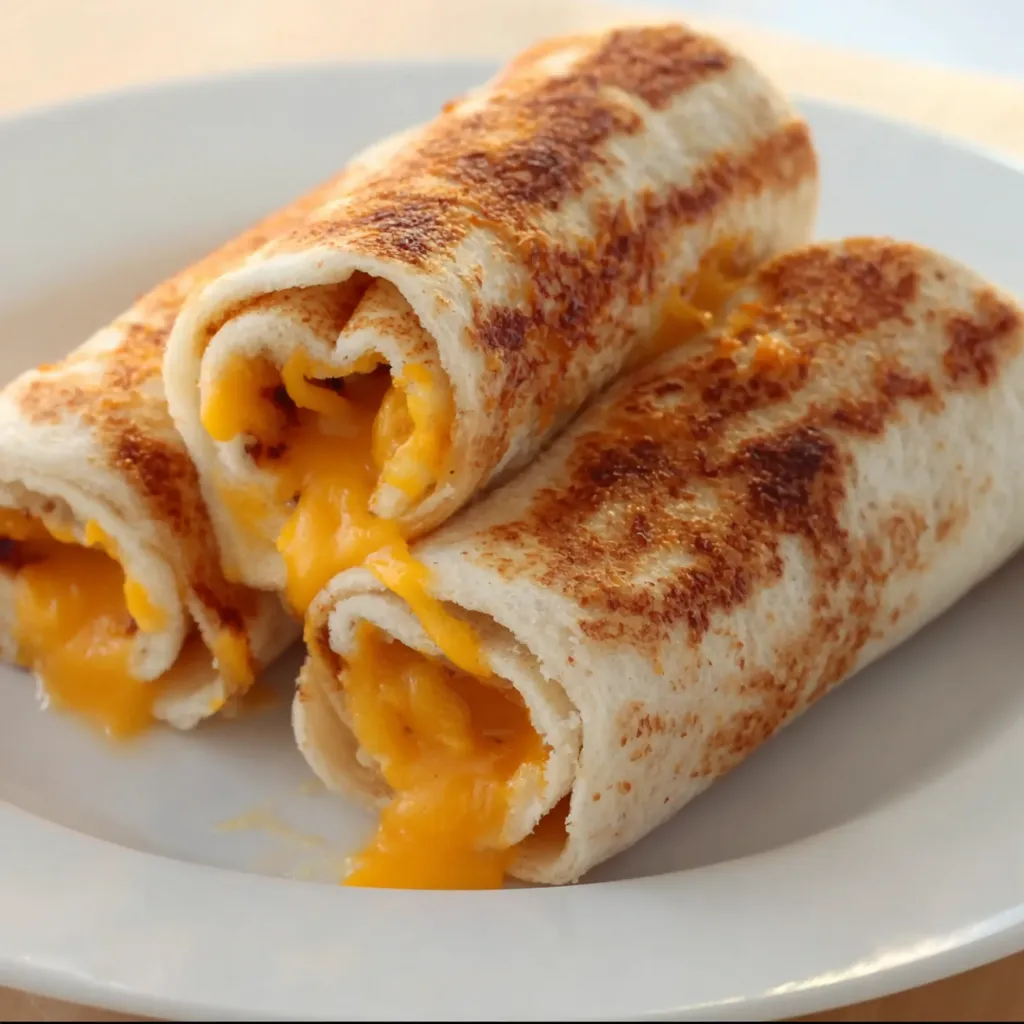 A plate of grilled cheese roll-ups.