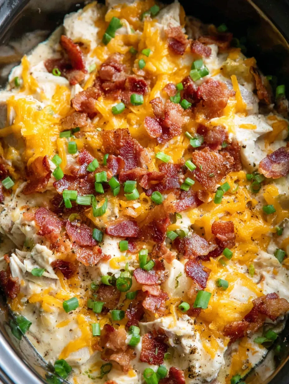 A close up of a dish with bacon and cheese.