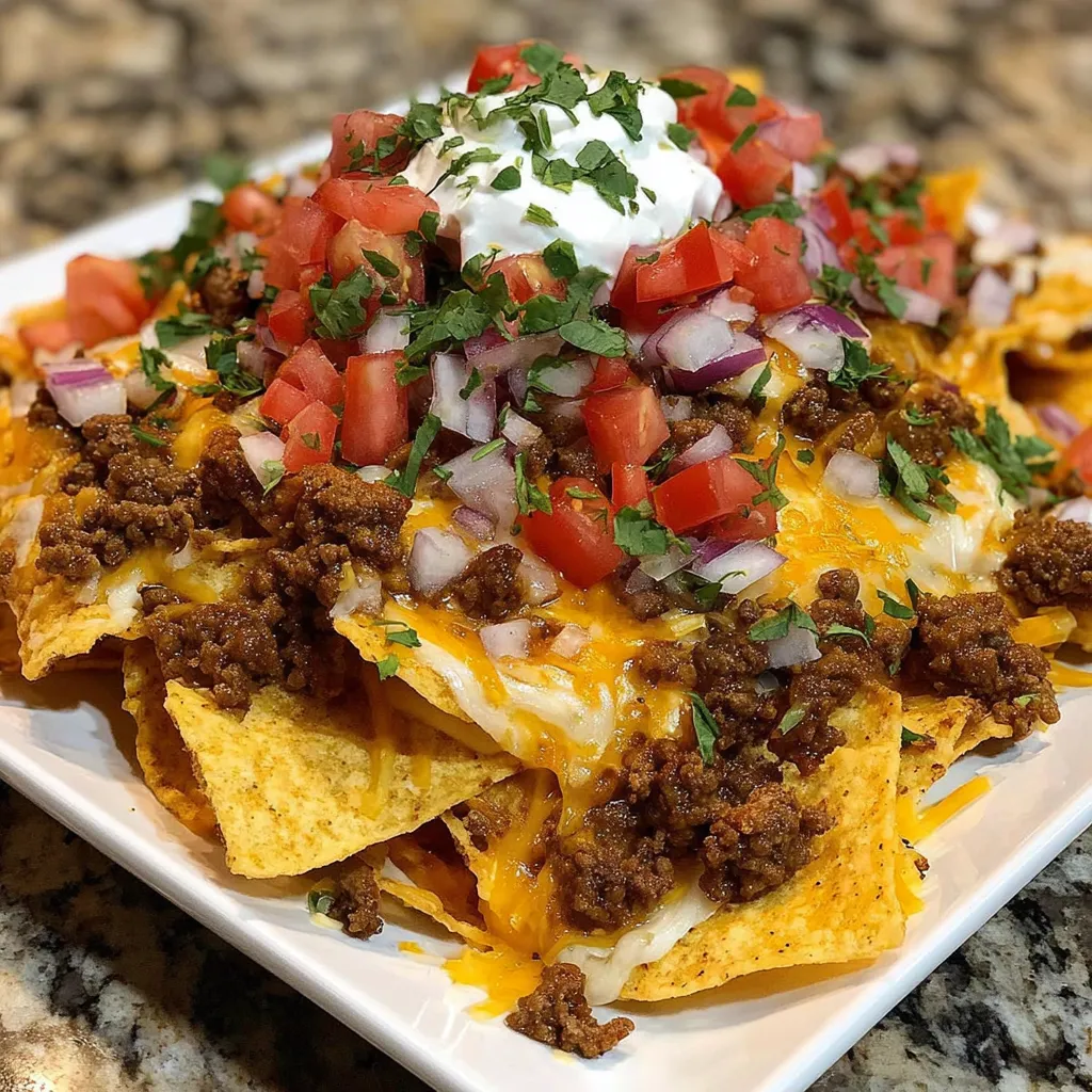 A plate of Dorito Taco Casserole.
