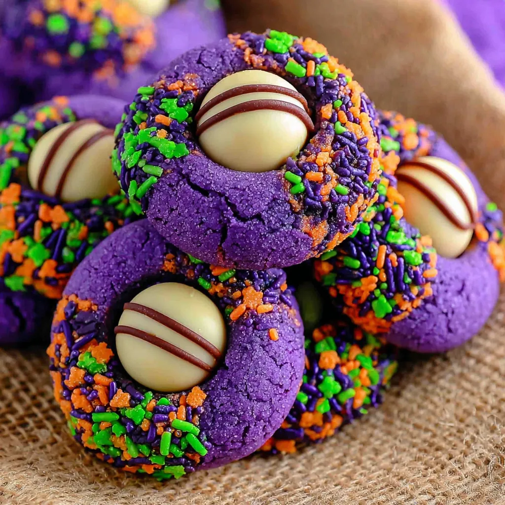 A stack of cookies with chocolate and white frosting and sprinkles.