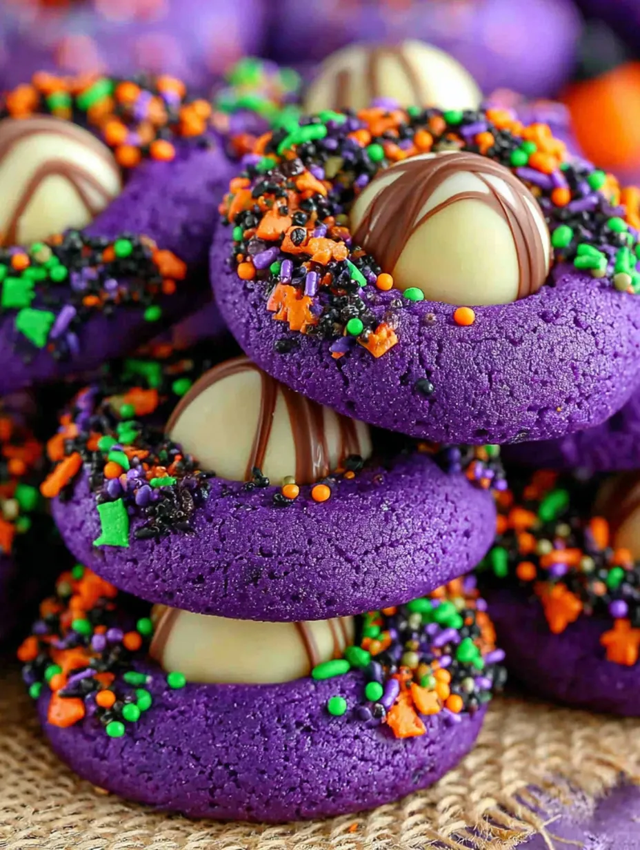 Halloween cookies with chocolate and white icing.