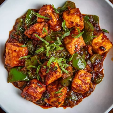 A plate of Paneer Manchurian.