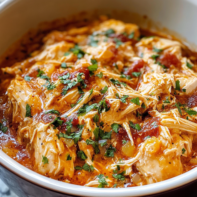 Un bol contenant du poulet rôti avec des herbes et des légumes.