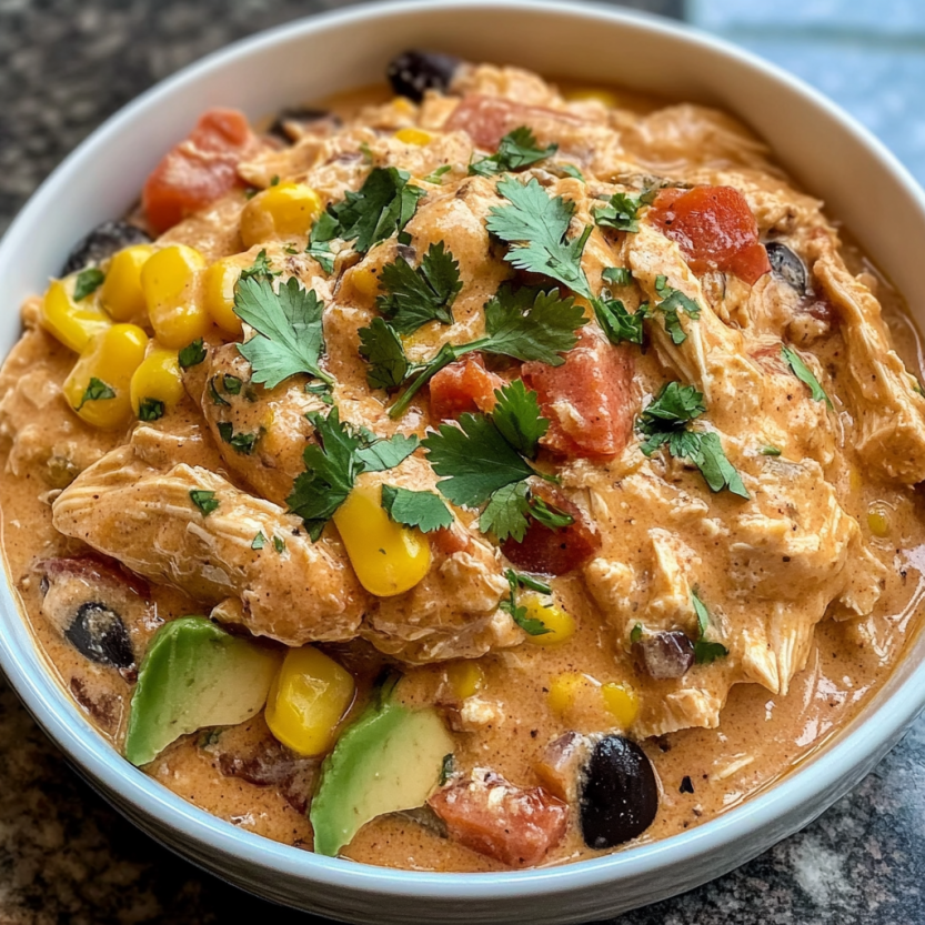 Un plat chaud et relevé de poulet et légumes savoureux.