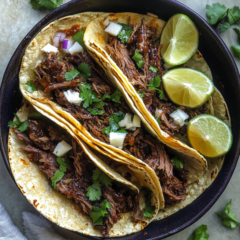 A bowl of grilled beef tacos ready to eat.
