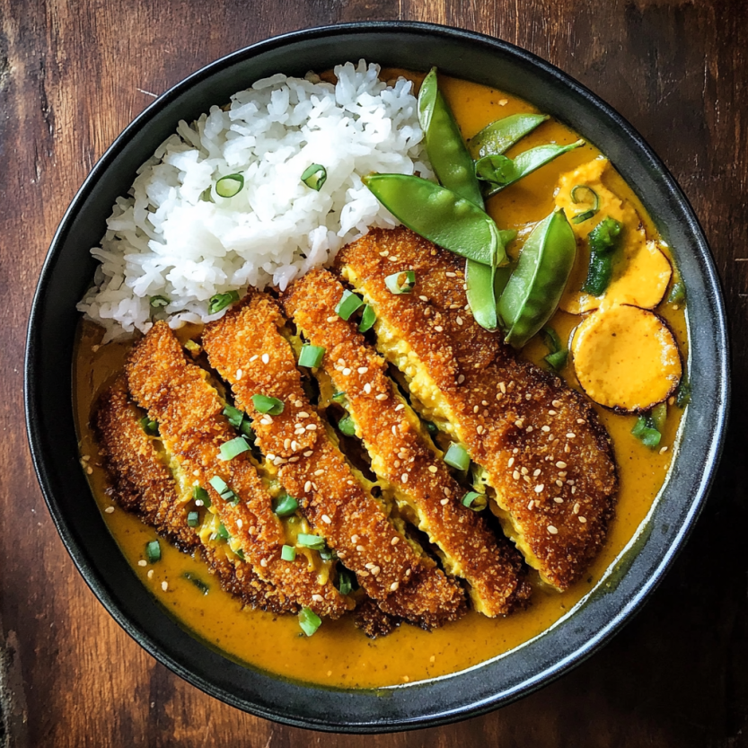 Vegan curry plate with veggies and greens.