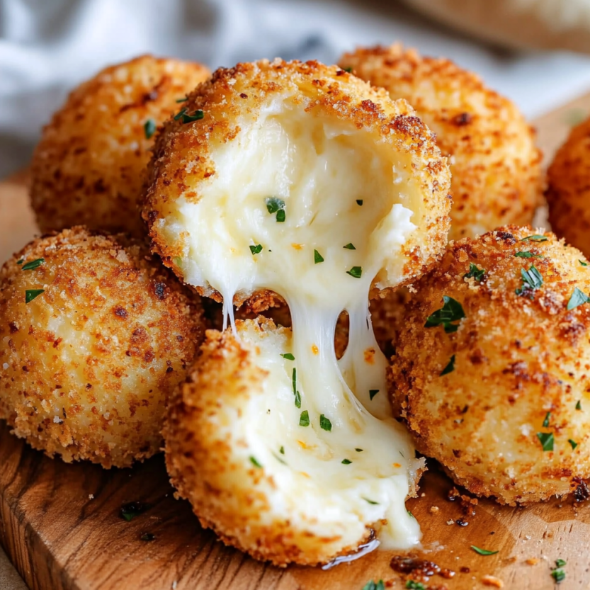 Air fryer cheesy mashed potato balls.