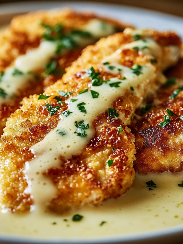 Parmesan crusted chicken garlic.