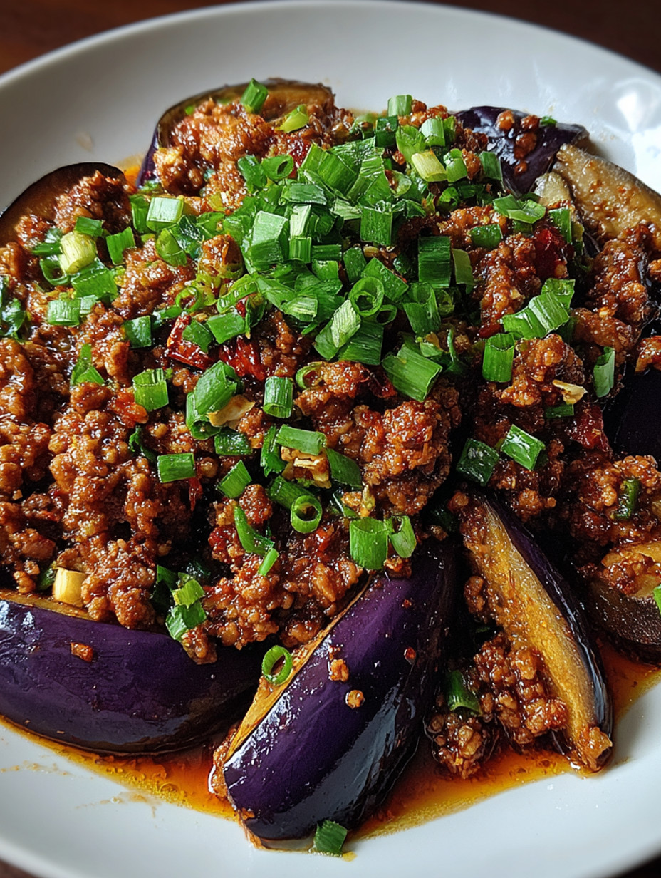 Spicy Sichuan Eggplant Mince.