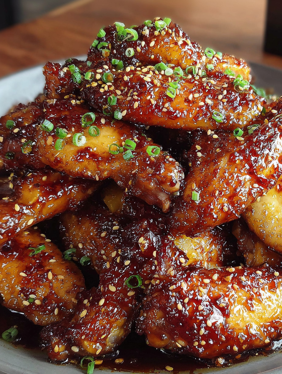 Brown sugar pineapple wings.