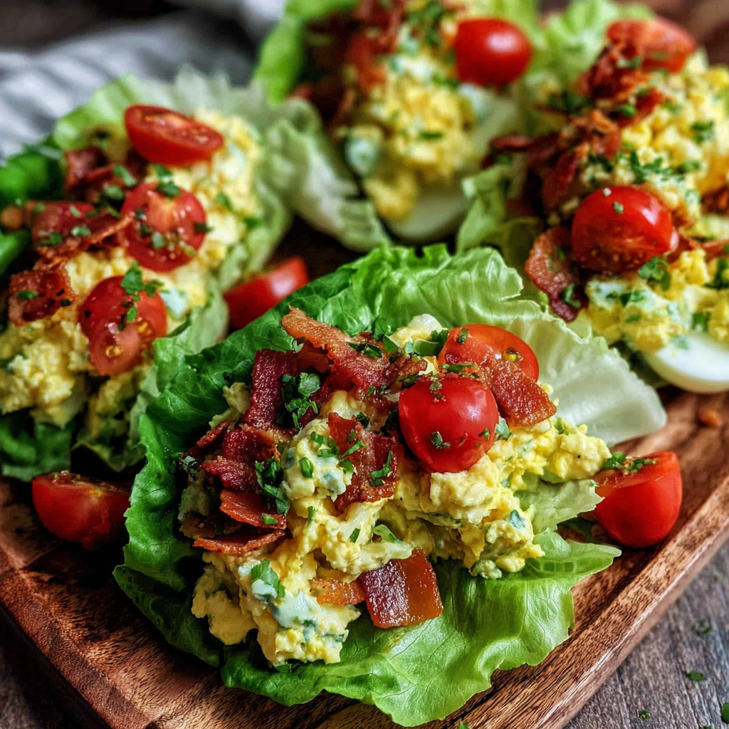 BLT Egg Salad Wraps.