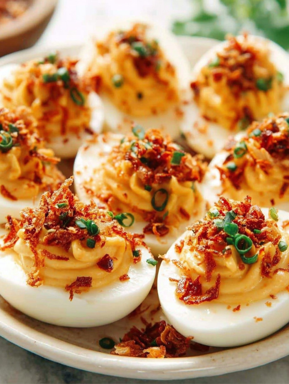 A plate of eggs with bacon and chili.