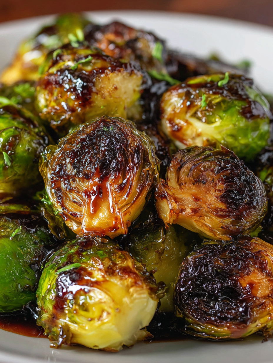 Honey Balsamic Brussels Sprouts.
