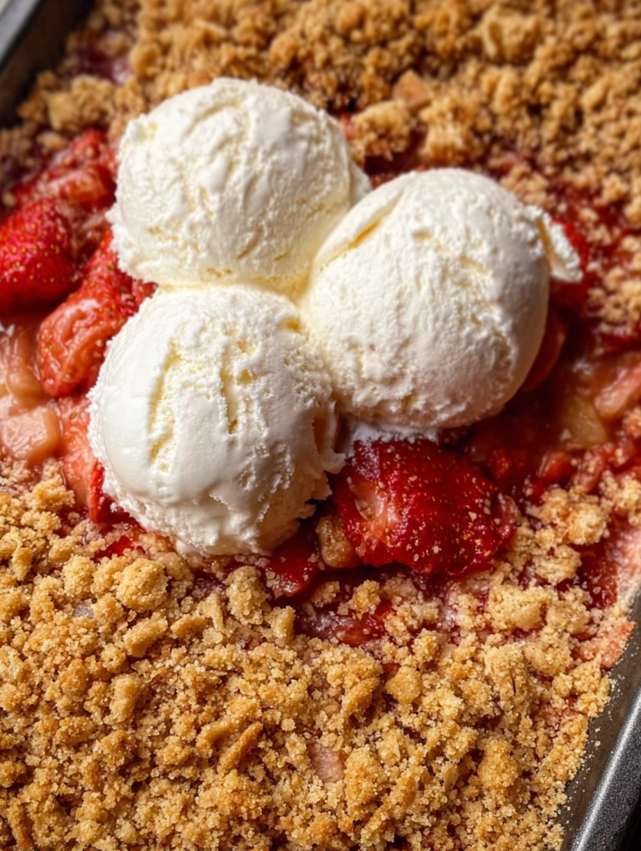 A close up of a dessert with strawberries and whipped cream.