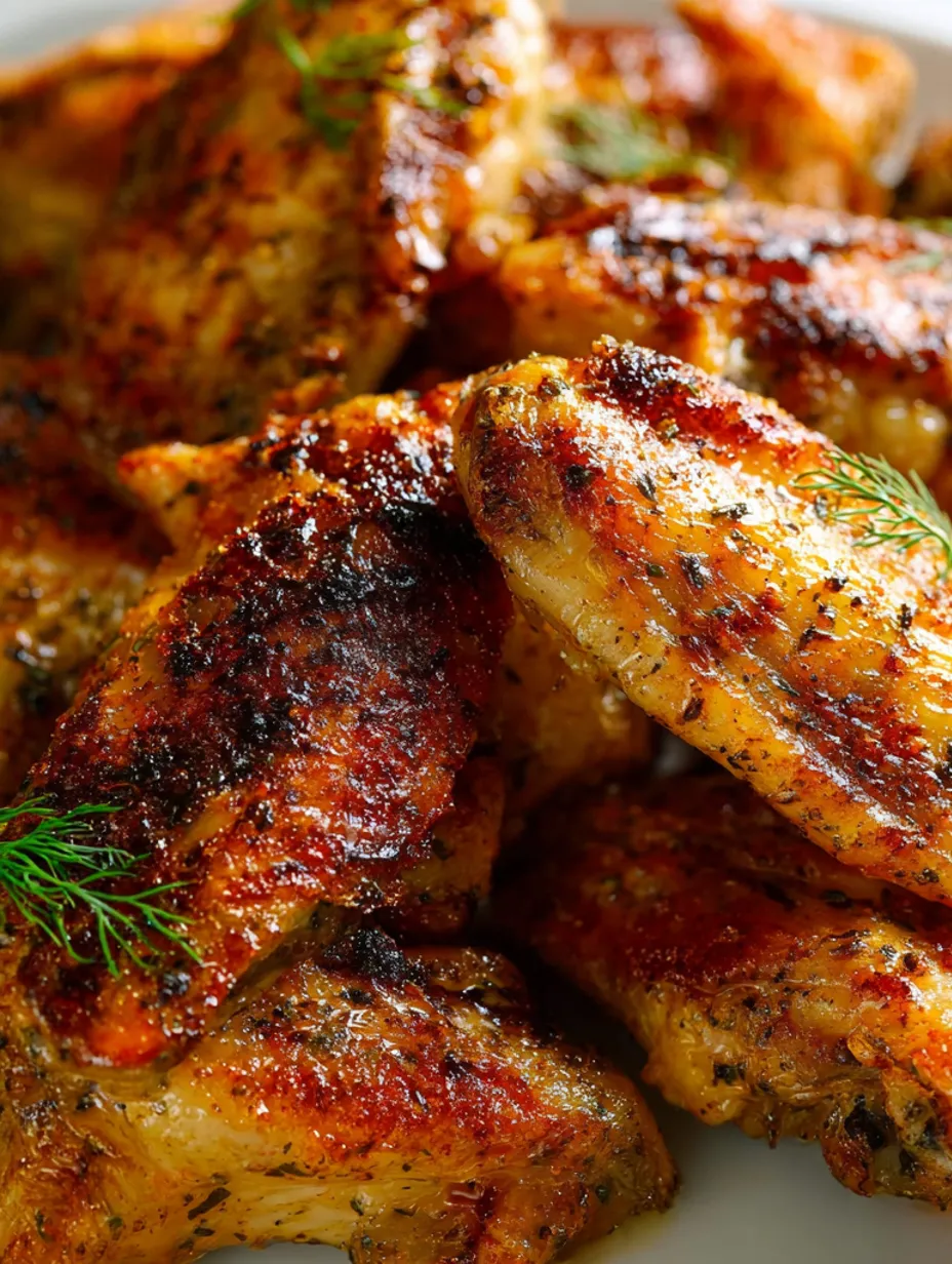 A close up of a whole chicken wing.