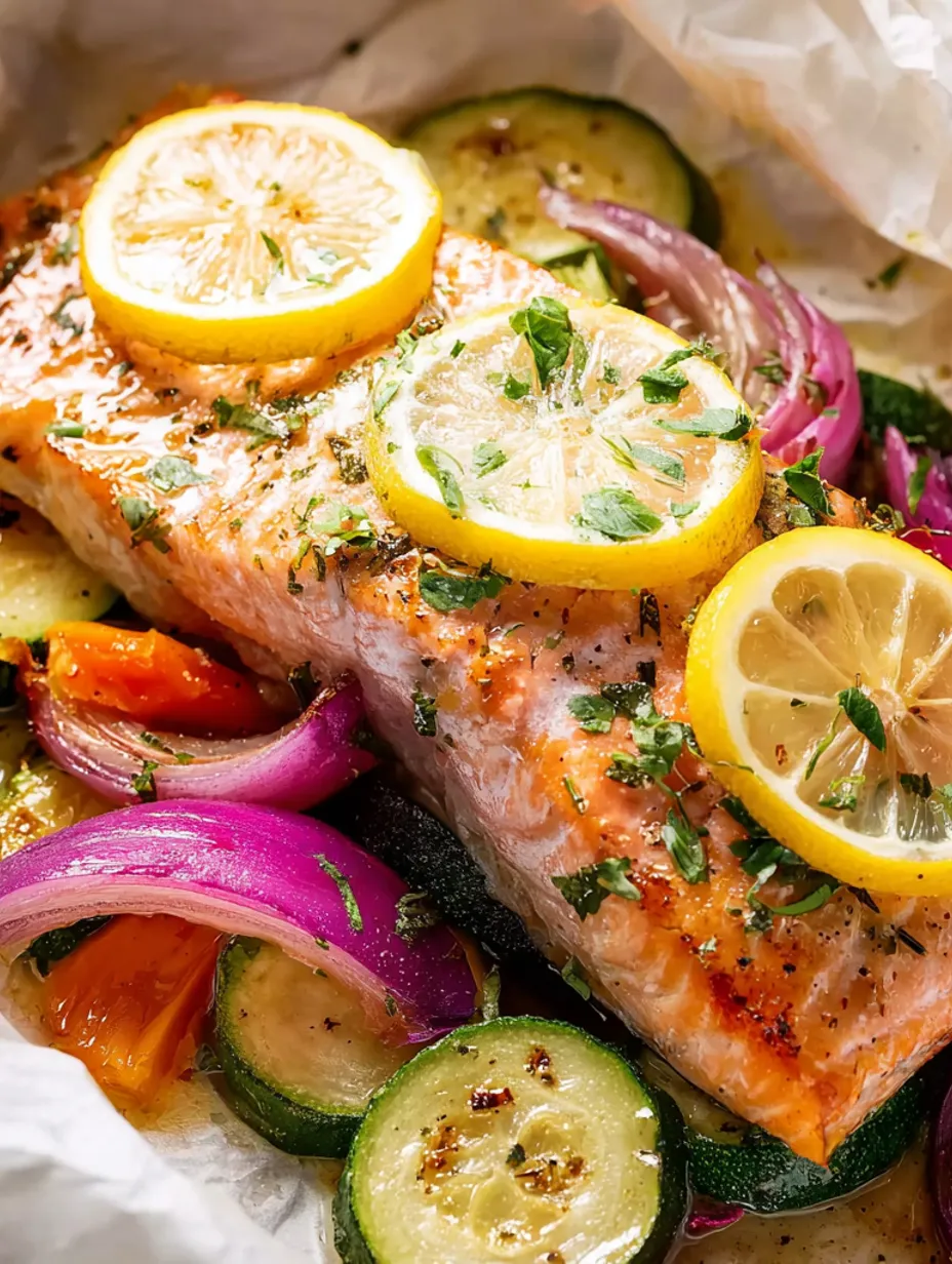 Salmon in Parchment Paper.
