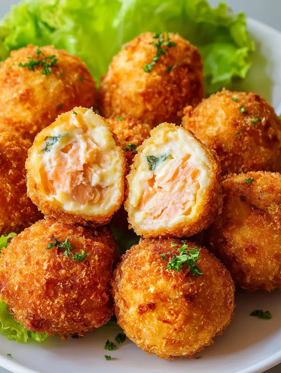 Shrimp balls on a plate.