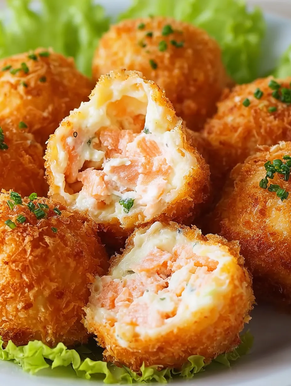 Shrimp balls with a creamy filling.