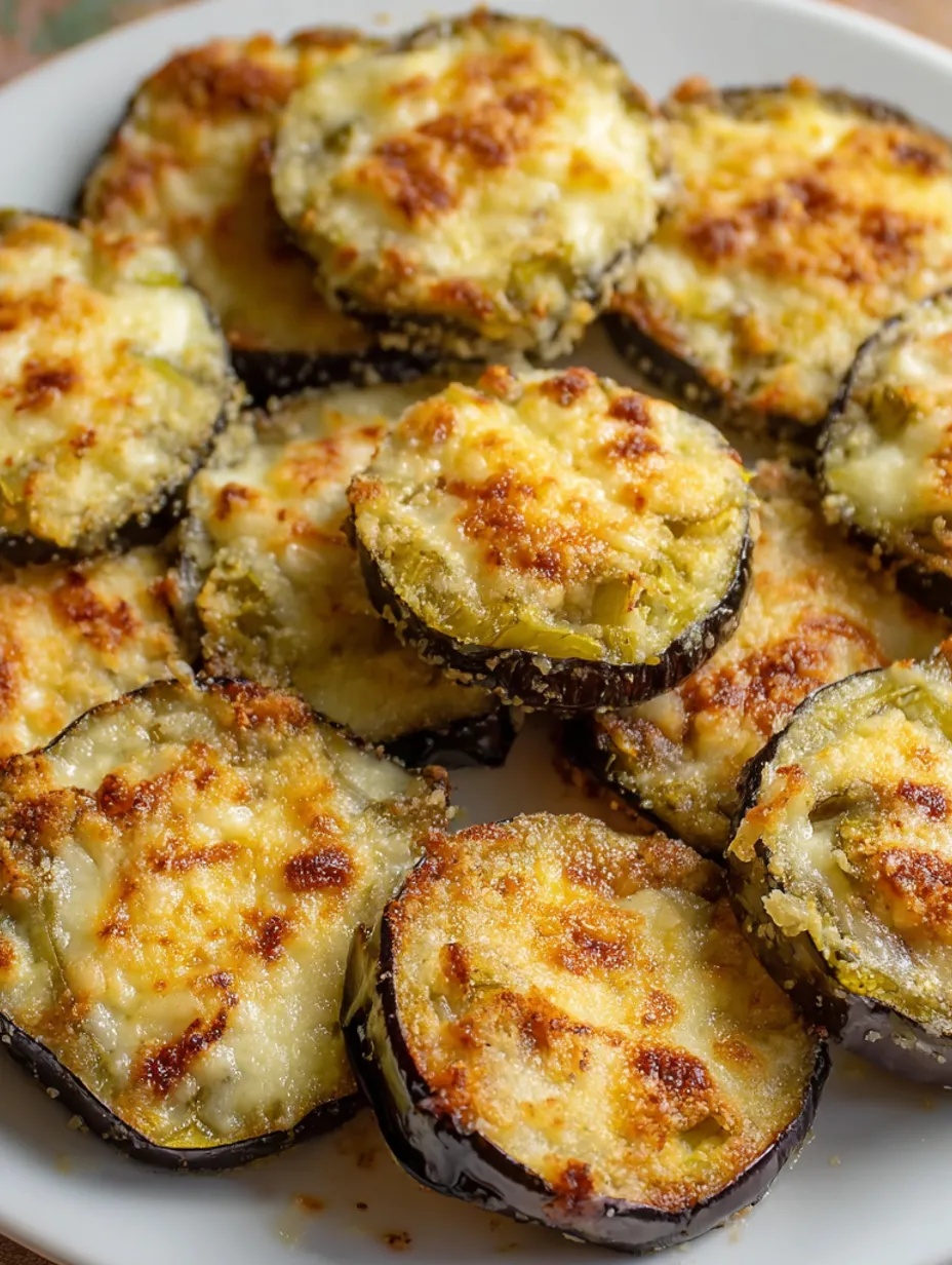 A baked eggplant casserole with leeks, bacon, and pecorino cheese.