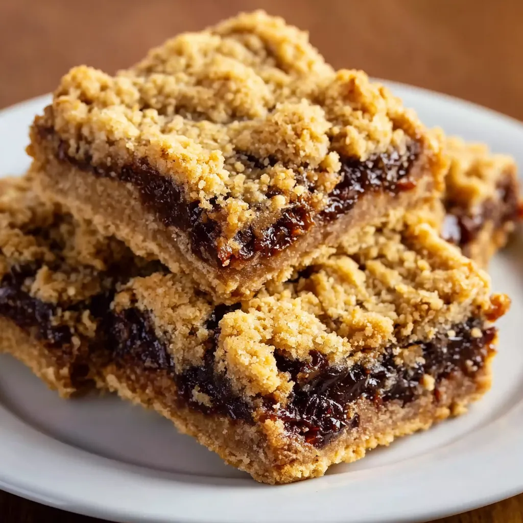 A plate of date bars.