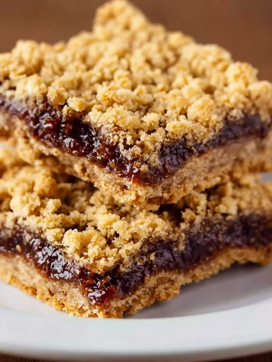 A stack of date bars on a plate.