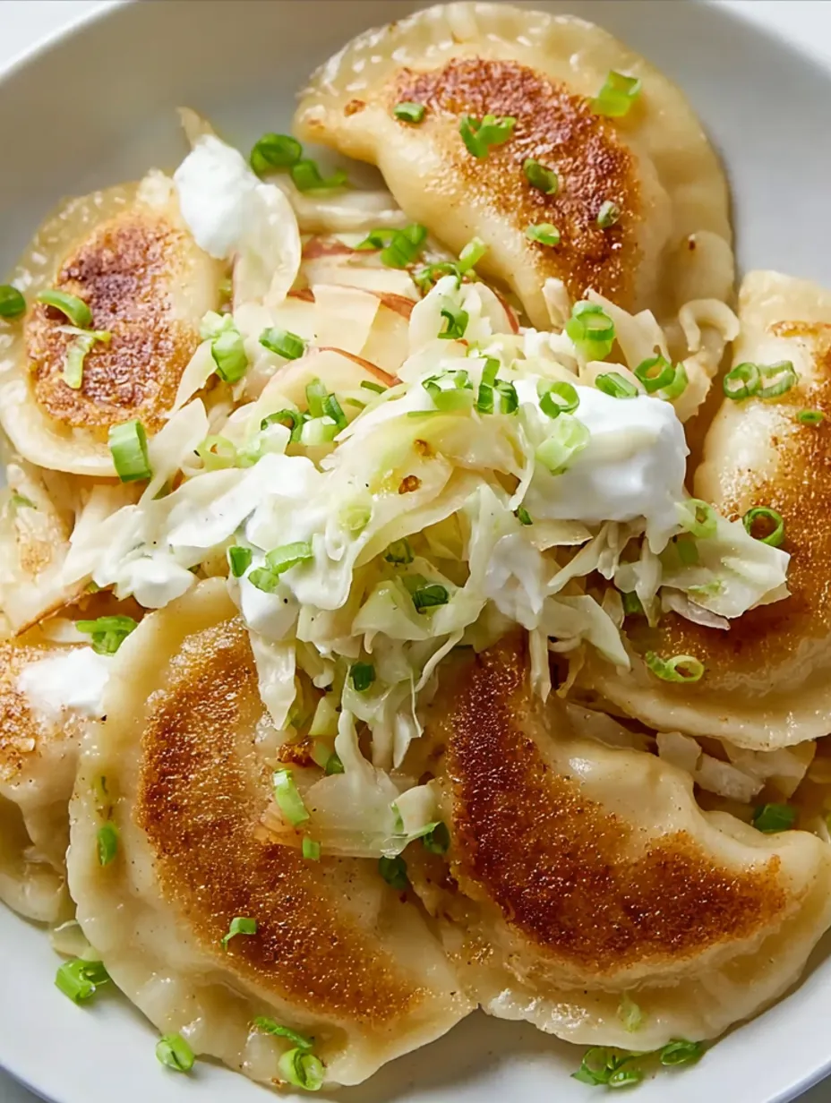 A plate of food with cabbage and apples.