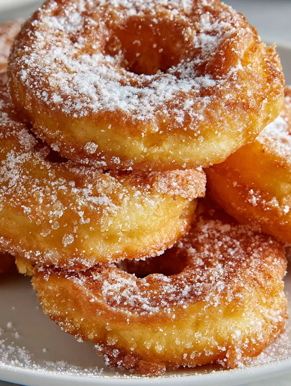 A stack of sugar coated apple rings.