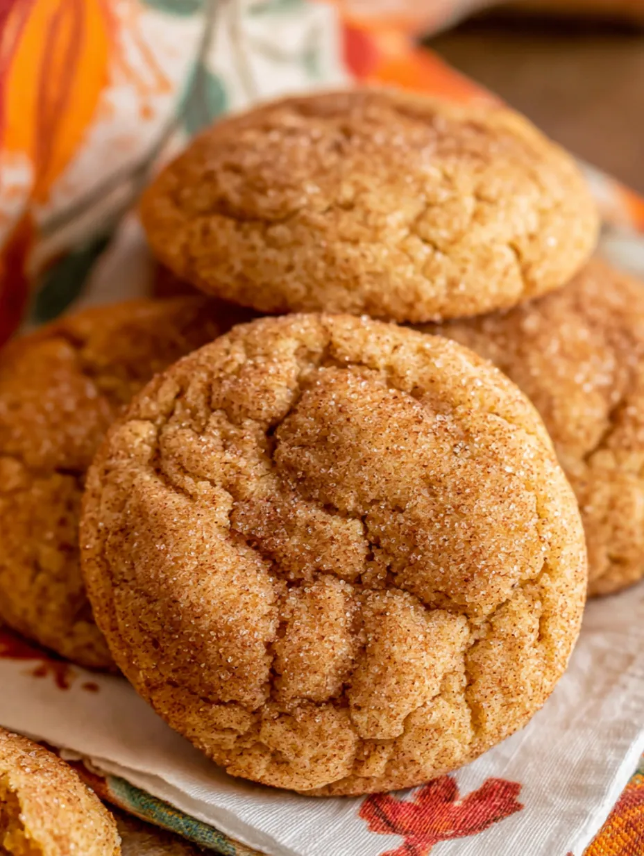 A stack of pumpkin spice cookies.